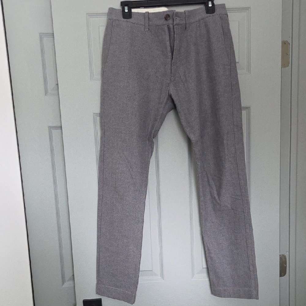 J. Crew Men's Elegant Gray Trousers